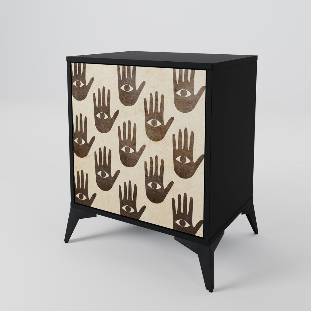 SEE MORE Sideboard mit 1 Tür in Schwarz