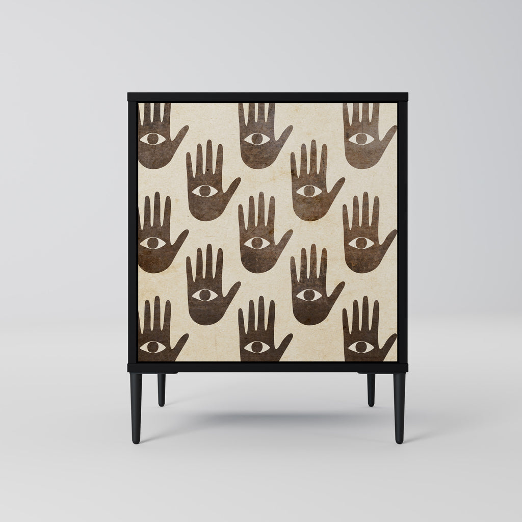 SEE MORE Sideboard mit 1 Tür in Schwarz