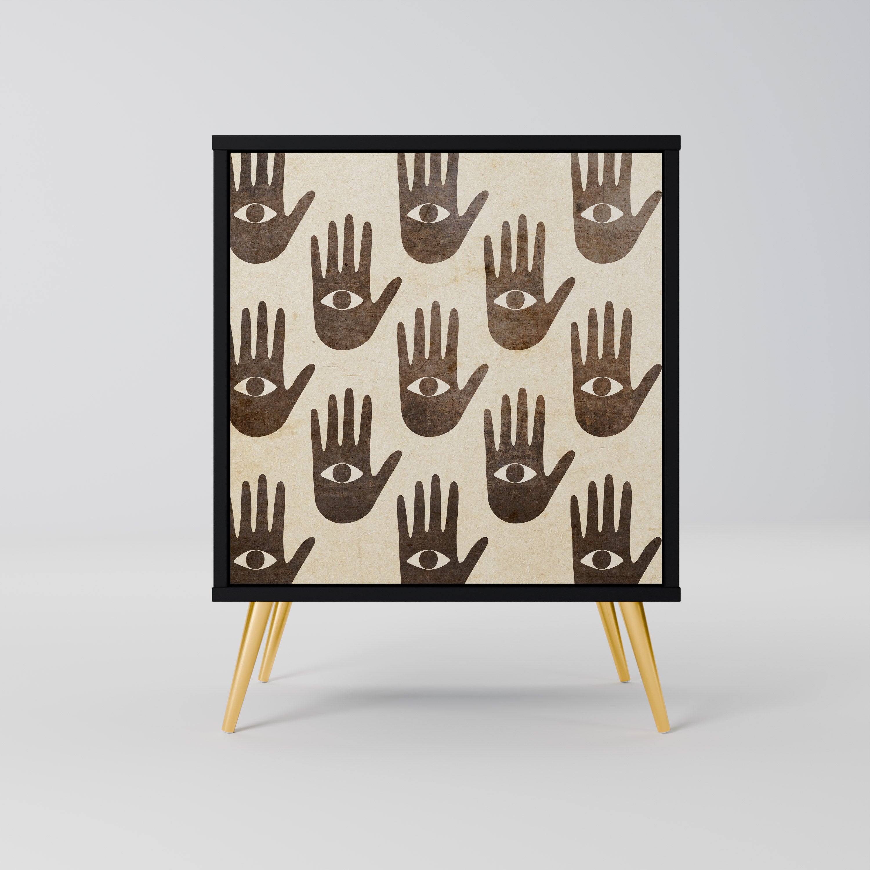 SEE MORE Sideboard mit 1 Tür in Schwarz