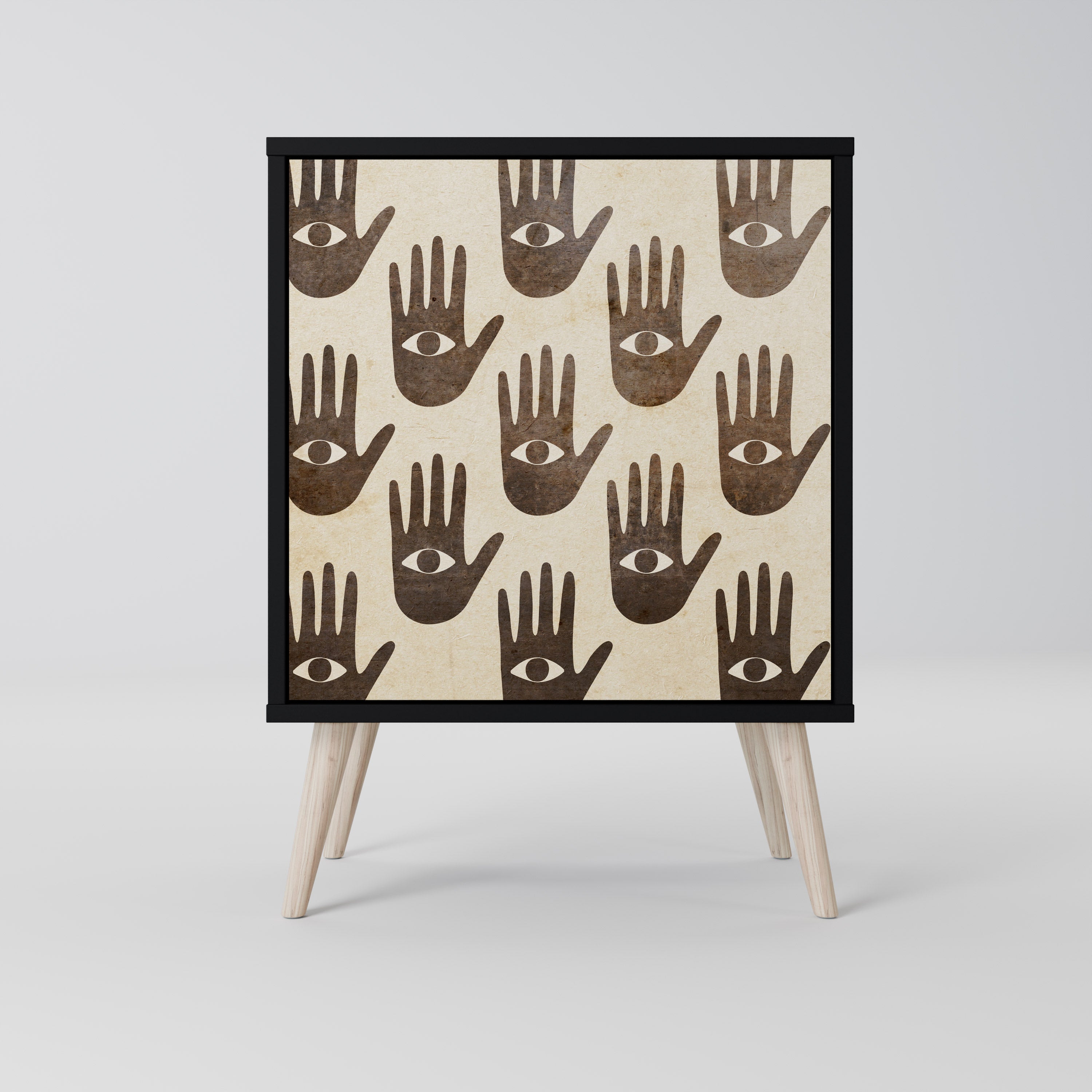 SEE MORE Sideboard mit 1 Tür in Schwarz