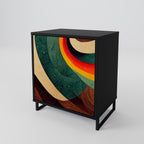 COLORFUL STRANDS Sideboard mit 1 Tür in Schwarz