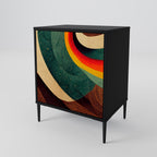 COLORFUL STRANDS Sideboard mit 1 Tür in Schwarz