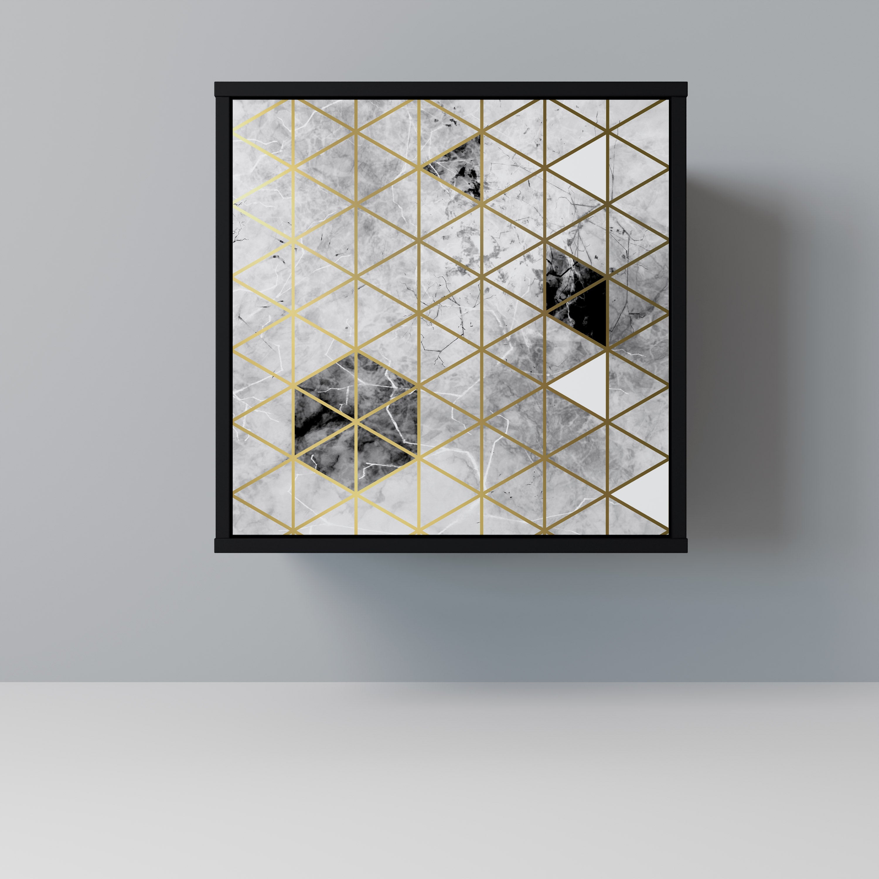 ASHEN ARIA Sideboard mit 1 Tür in Schwarz