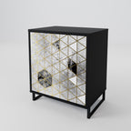 ASHEN ARIA 1-Door Sideboard in Black Finish