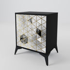ASHEN ARIA 1-Door Sideboard in Black Finish