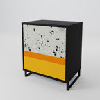 DYED BY ORANGE Sideboard mit 1 Tür in Schwarz