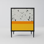 DYED BY ORANGE Sideboard mit 1 Tür in Schwarz