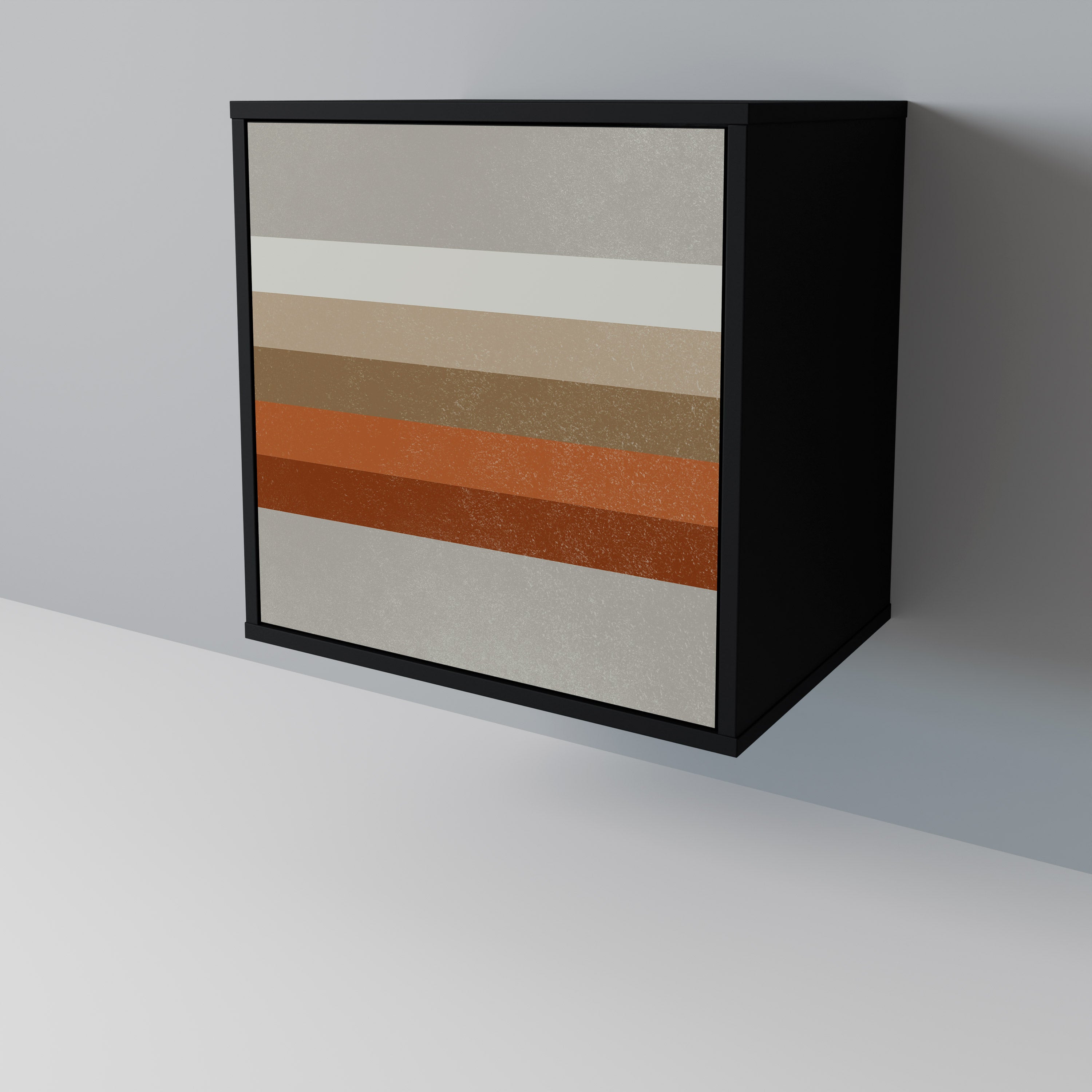 PECULIAR TRAIL Sideboard mit 1 Tür in Schwarz