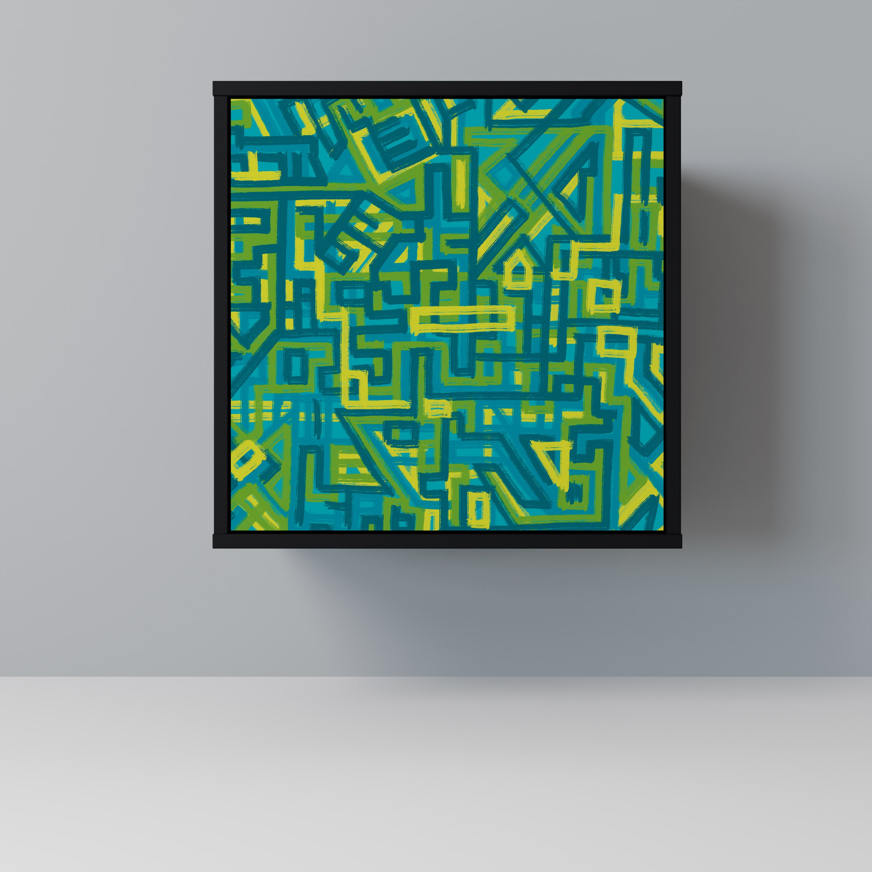 NOSTALGIC MEMORIES Sideboard mit 1 Tür in Schwarz