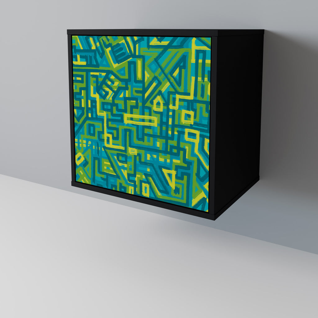 NOSTALGIC MEMORIES Sideboard mit 1 Tür in Schwarz