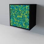 NOSTALGIC MEMORIES Sideboard mit 1 Tür in Schwarz