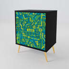 NOSTALGIC MEMORIES Sideboard mit 1 Tür in Schwarz