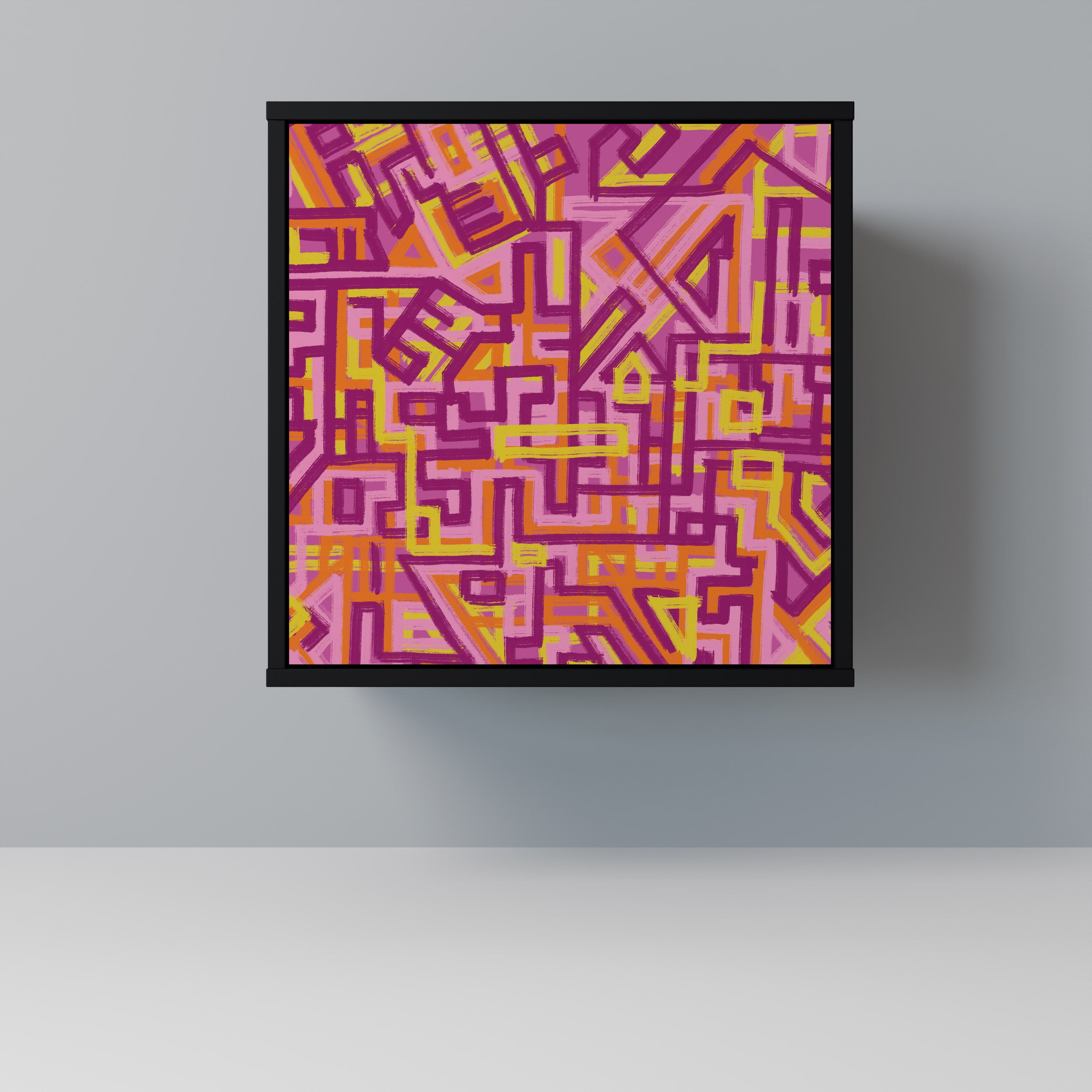 LOVELY MEMORIES Sideboard mit 1 Tür in Schwarz