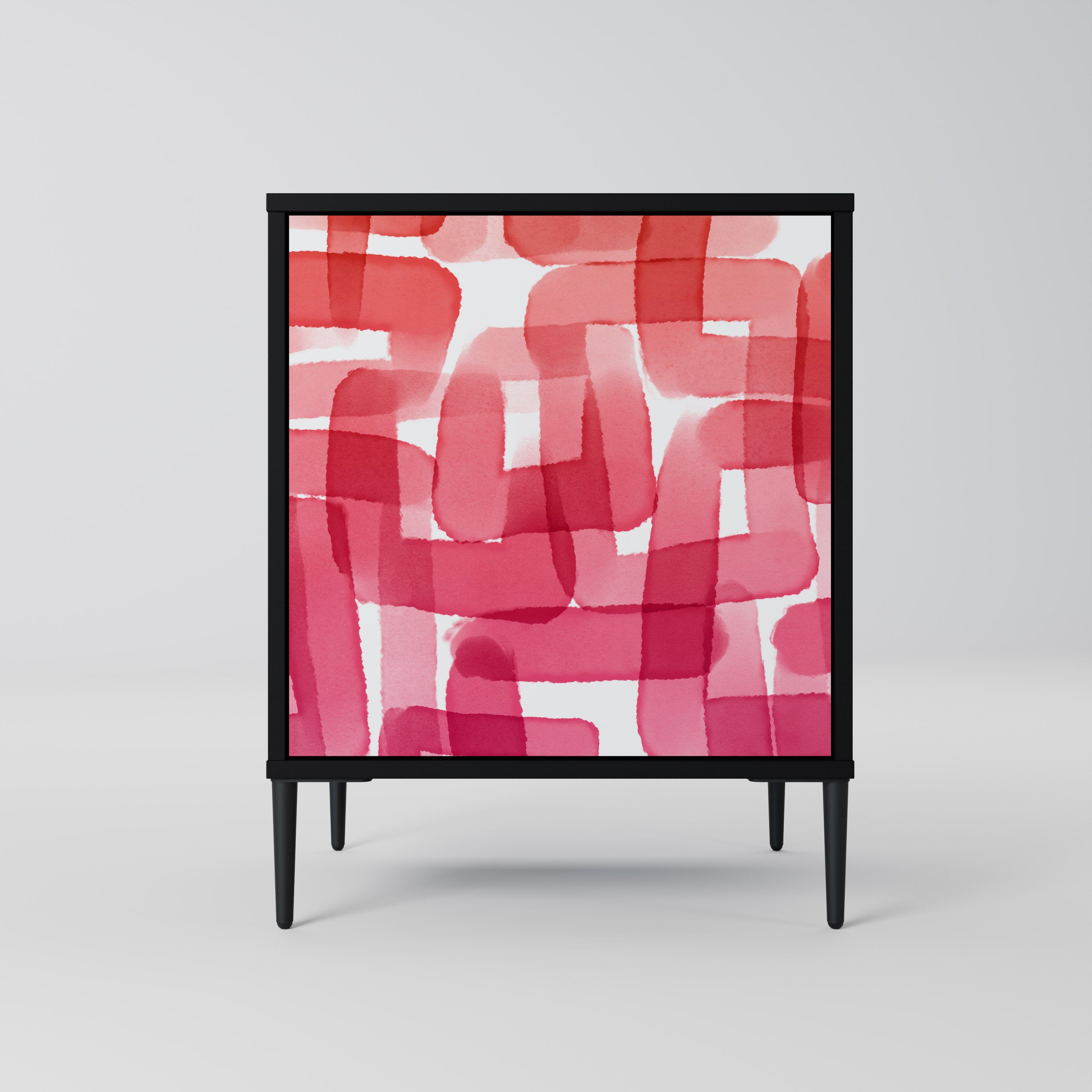 KALEIDOSCOPIC CUBISM Sideboard mit 1 Tür in Schwarz