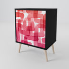 KALEIDOSCOPIC CUBISM Sideboard mit 1 Tür in Schwarz