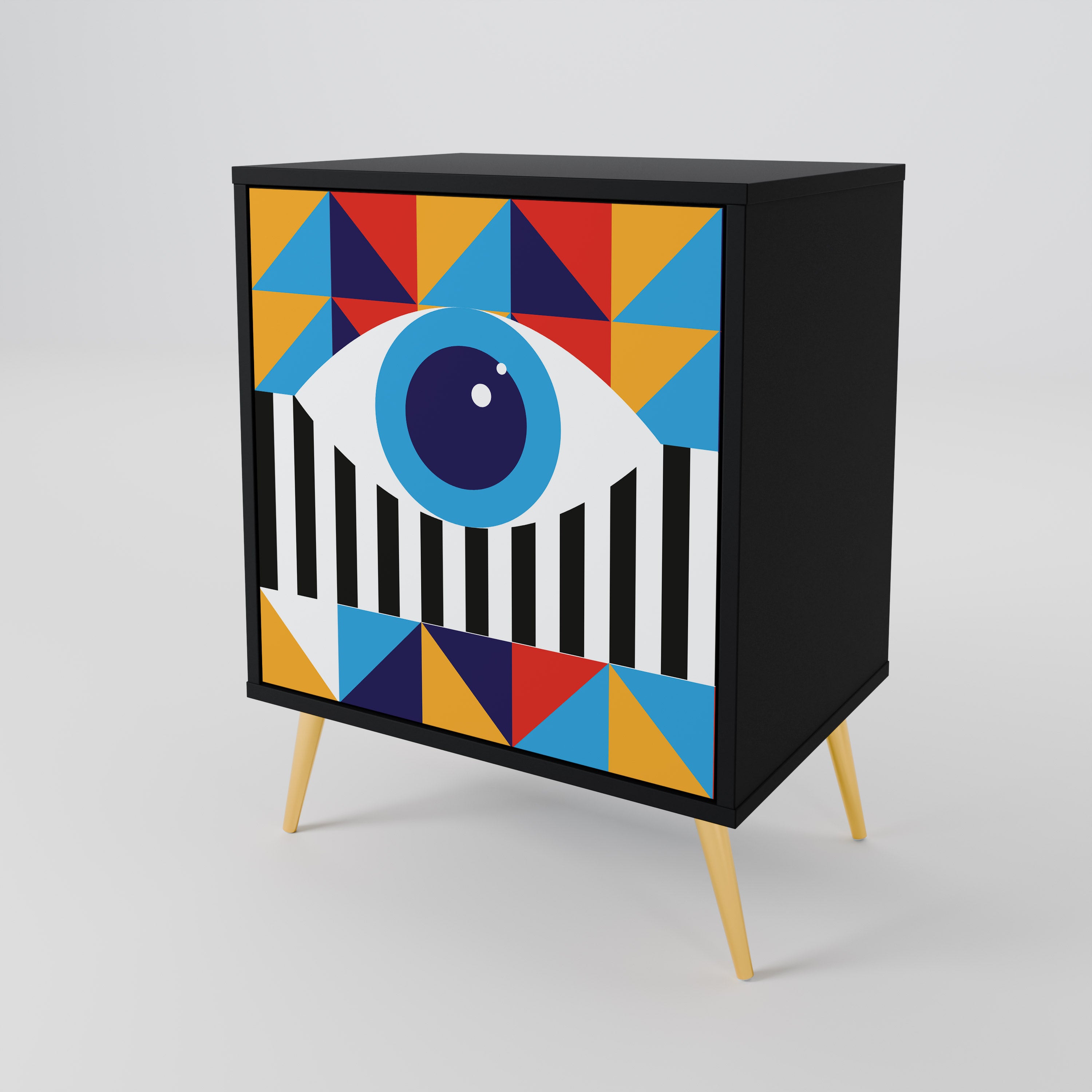 ABSTRACTION AND GEOMETRY 1-Door Sideboard