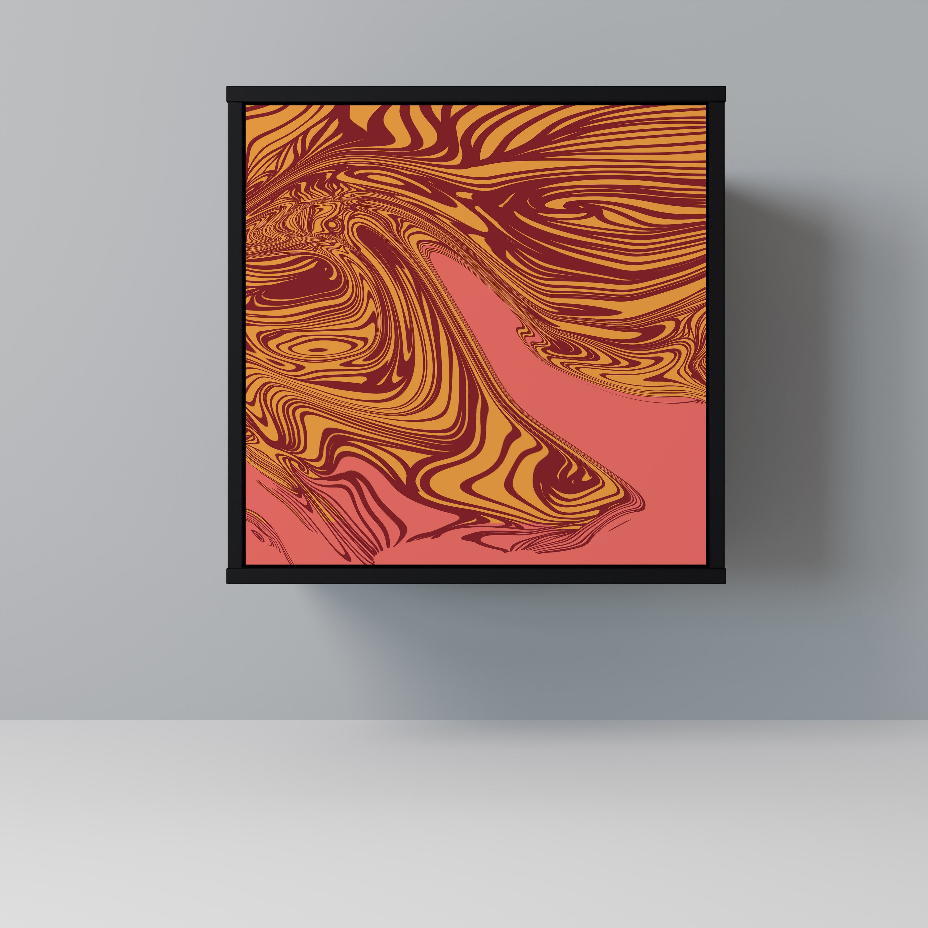 FLOATING THOUGHTS Sideboard mit 1 Tür in Schwarz