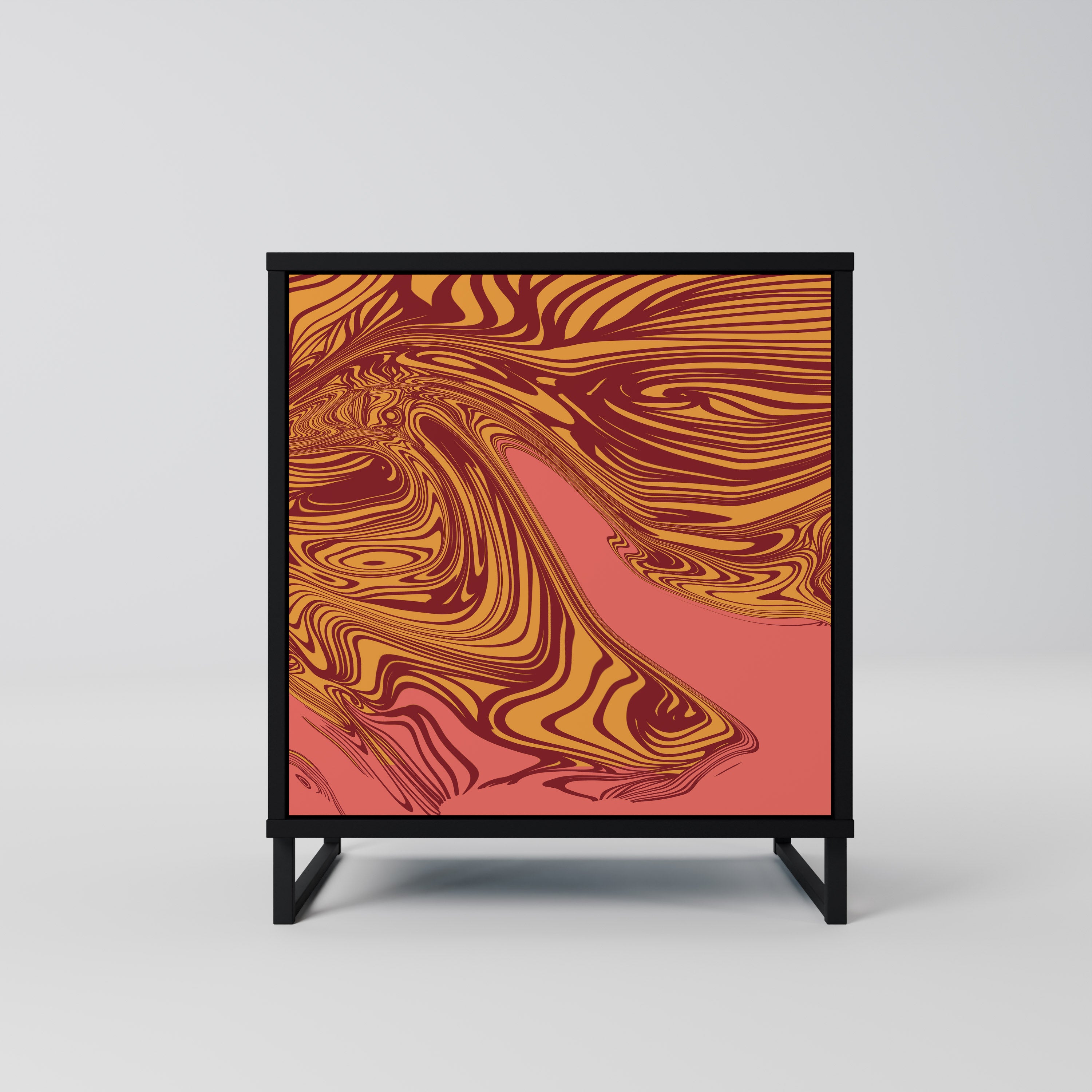 FLOATING THOUGHTS Sideboard mit 1 Tür in Schwarz