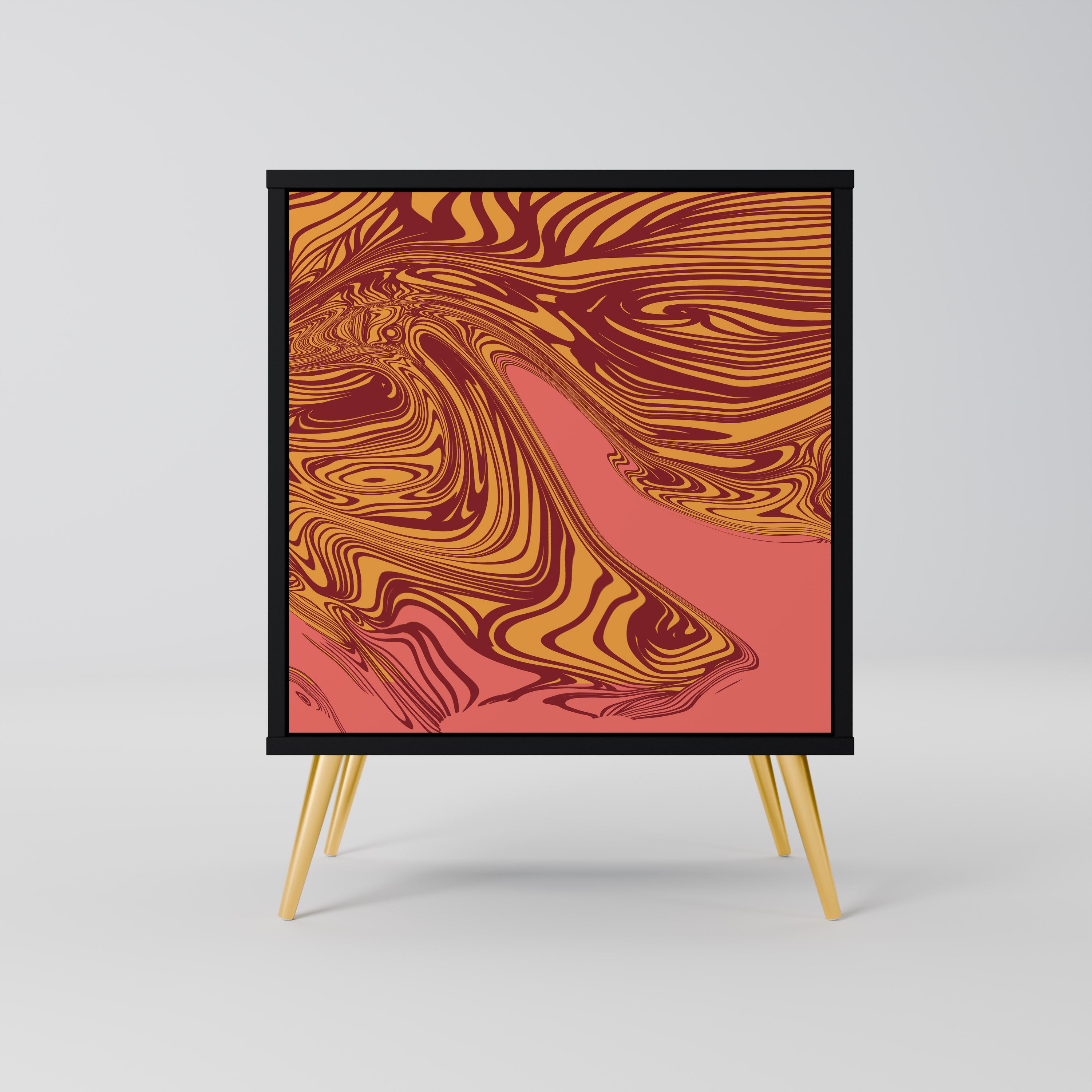 FLOATING THOUGHTS Sideboard mit 1 Tür in Schwarz