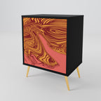 FLOATING THOUGHTS Sideboard mit 1 Tür in Schwarz