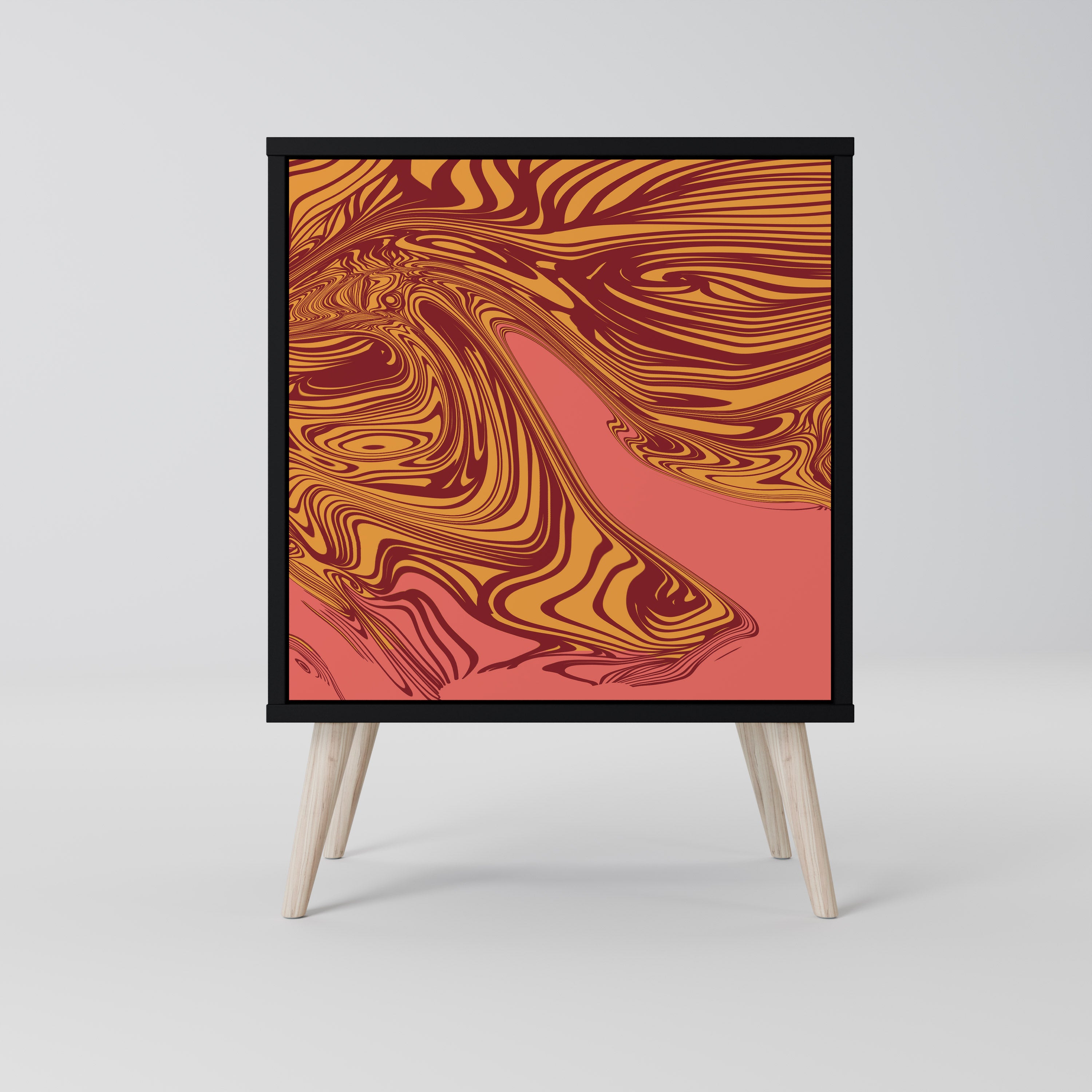 FLOATING THOUGHTS Sideboard mit 1 Tür in Schwarz