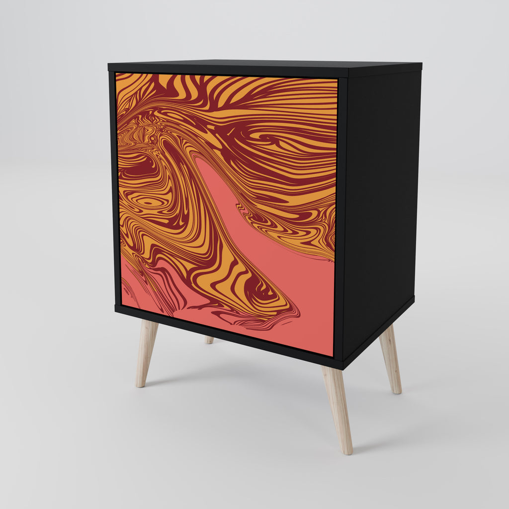 FLOATING THOUGHTS Sideboard mit 1 Tür in Schwarz