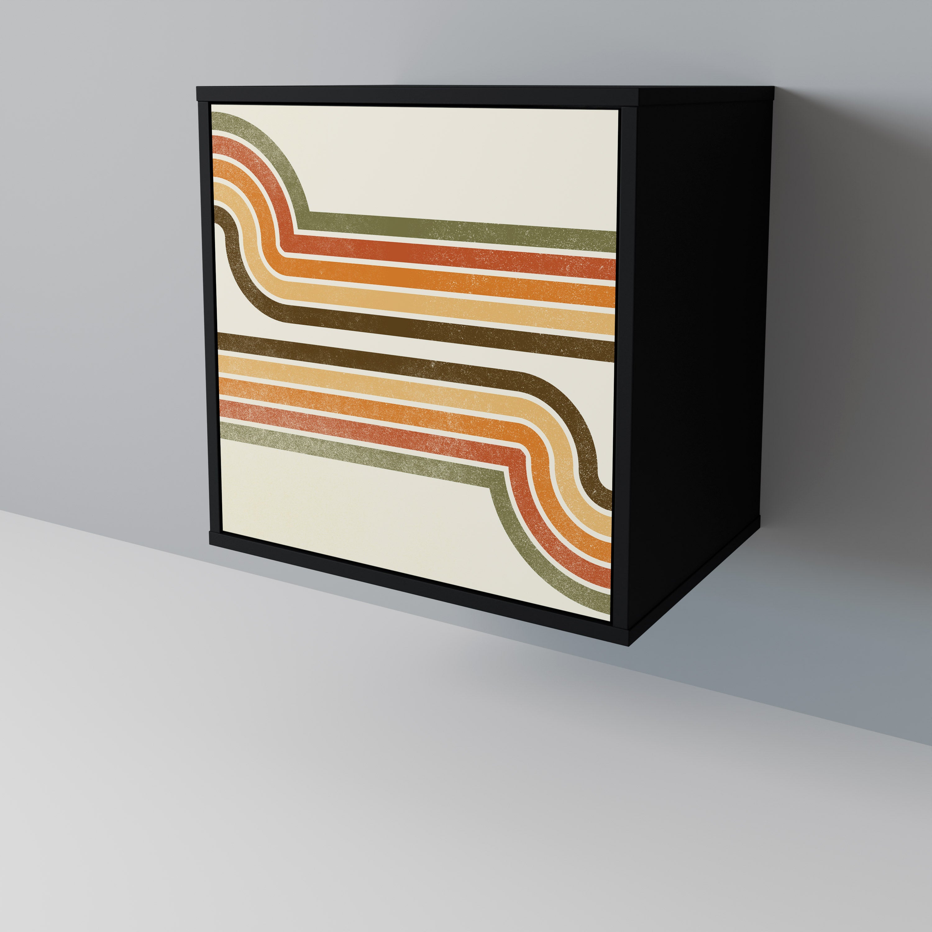 EXCEPTIONAL STREAM Sideboard mit 1 Tür in Schwarz