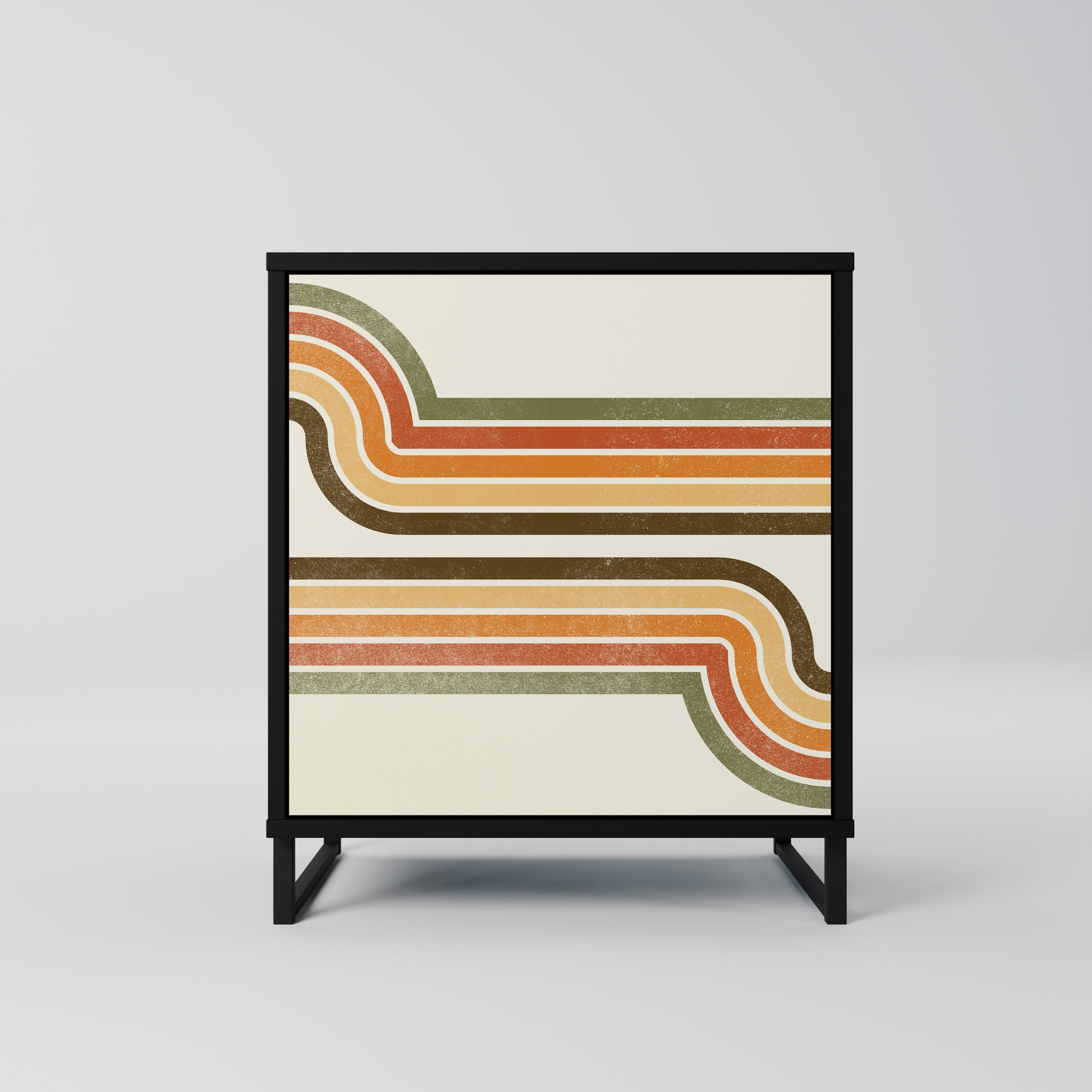 EXCEPTIONAL STREAM Sideboard mit 1 Tür in Schwarz