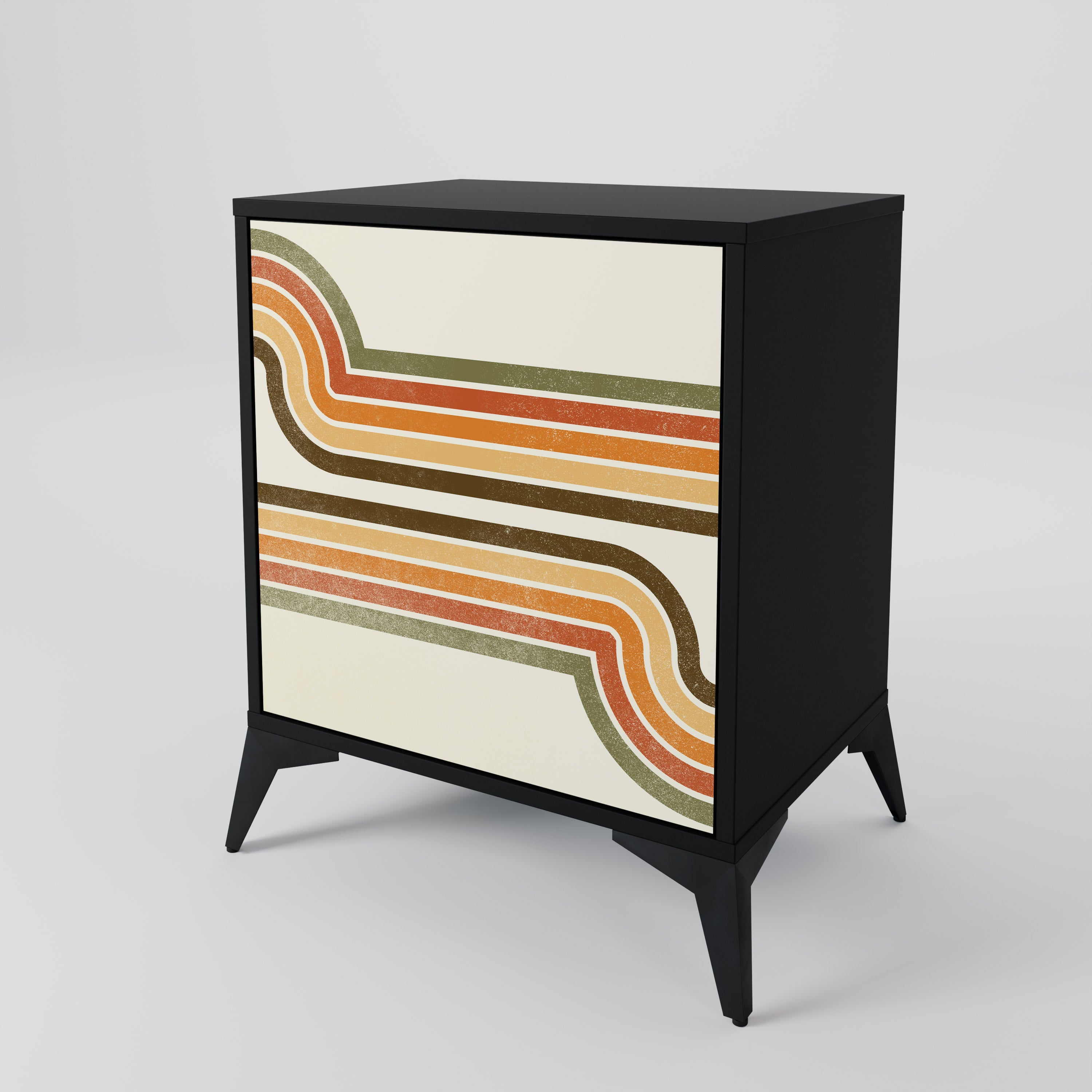 EXCEPTIONAL STREAM Sideboard mit 1 Tür in Schwarz