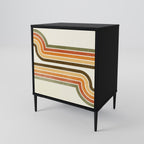 EXCEPTIONAL STREAM Sideboard mit 1 Tür in Schwarz