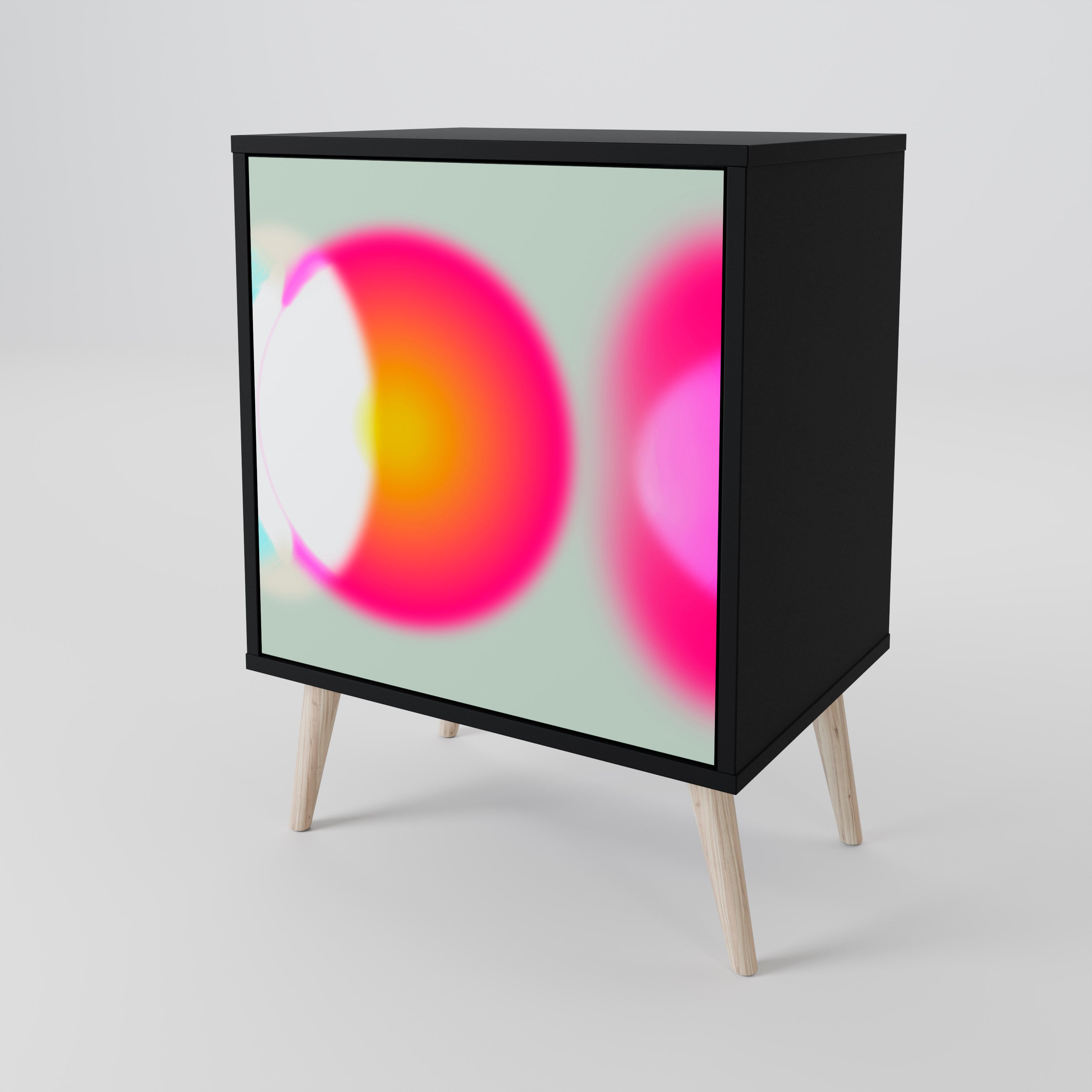 SYMPHONY OF COLORS Sideboard mit 1 Tür in Schwarz