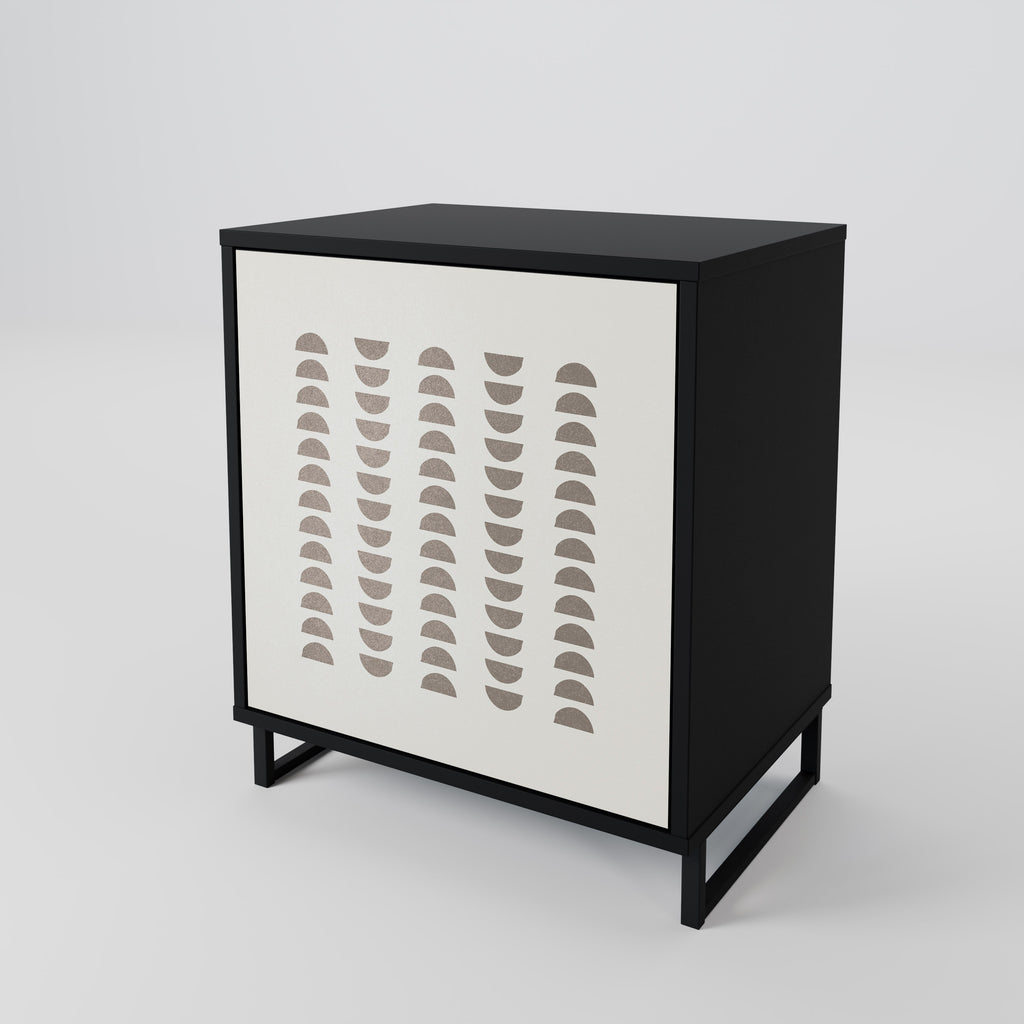 HARMONY ESSENCE Sideboard mit 1 Tür in Schwarz