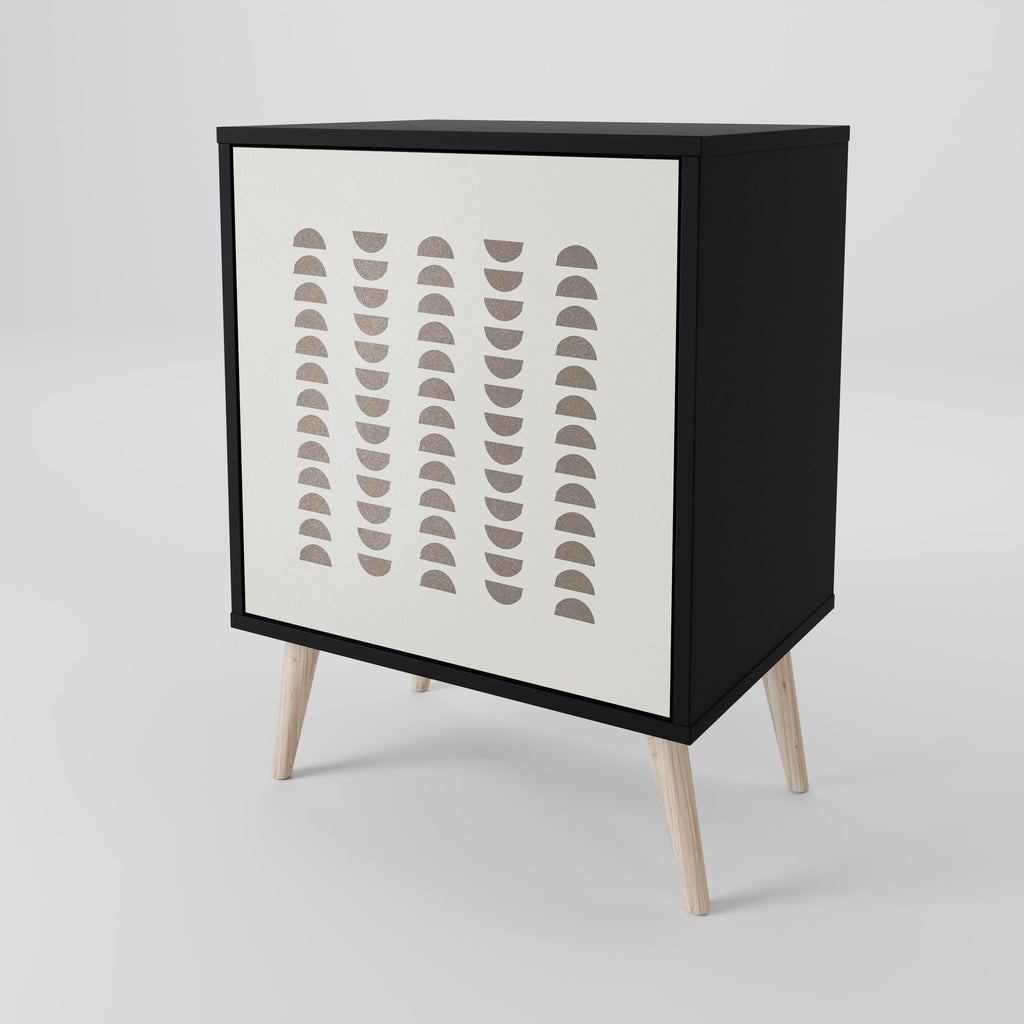 HARMONY ESSENCE Sideboard mit 1 Tür in Schwarz