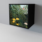 VIRGIN FOREST WITH SUNSET Sideboard mit 1 Tür in Schwarz