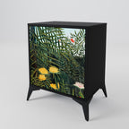 VIRGIN FOREST WITH SUNSET Sideboard mit 1 Tür in Schwarz