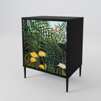 VIRGIN FOREST WITH SUNSET Sideboard mit 1 Tür in Schwarz