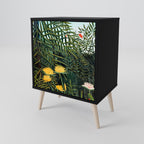 VIRGIN FOREST WITH SUNSET Sideboard mit 1 Tür in Schwarz
