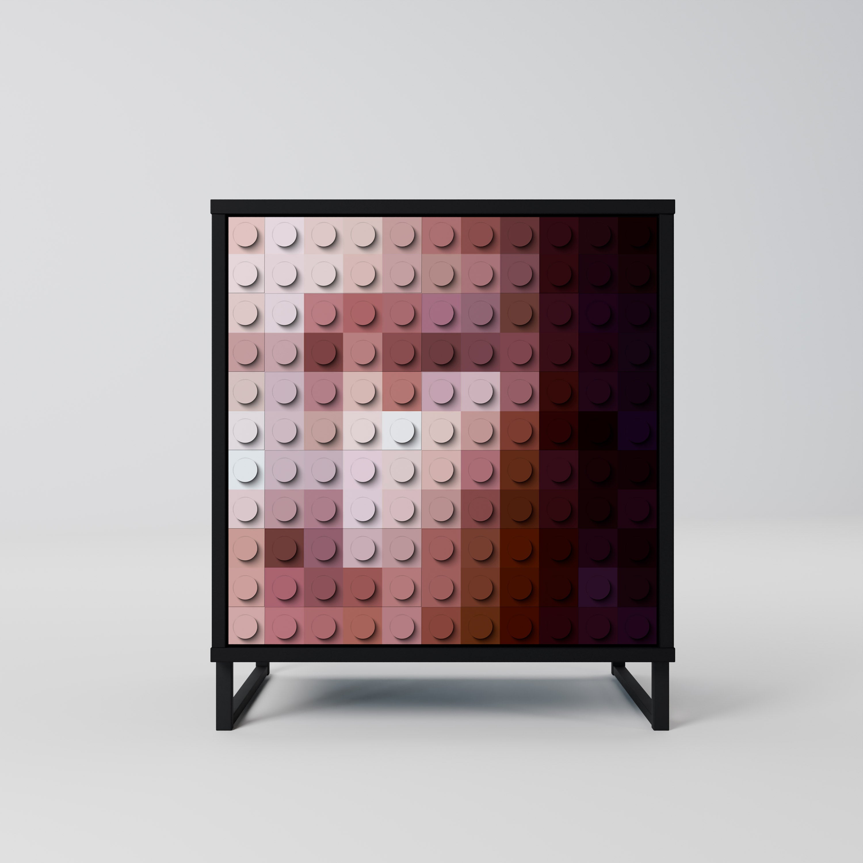 CONSTRUCTIVE ART Sideboard mit 1 Tür in Schwarz