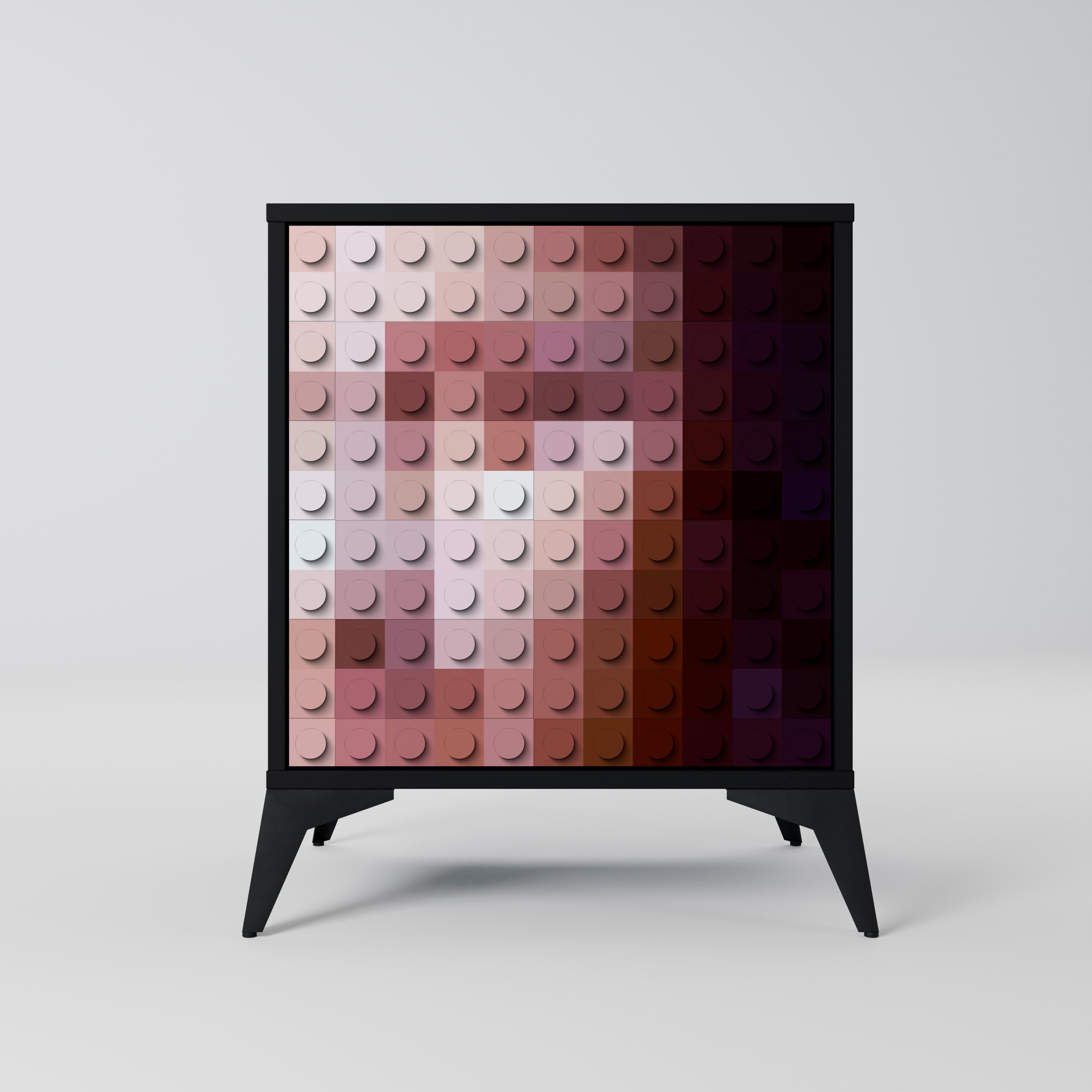 CONSTRUCTIVE ART Sideboard mit 1 Tür in Schwarz