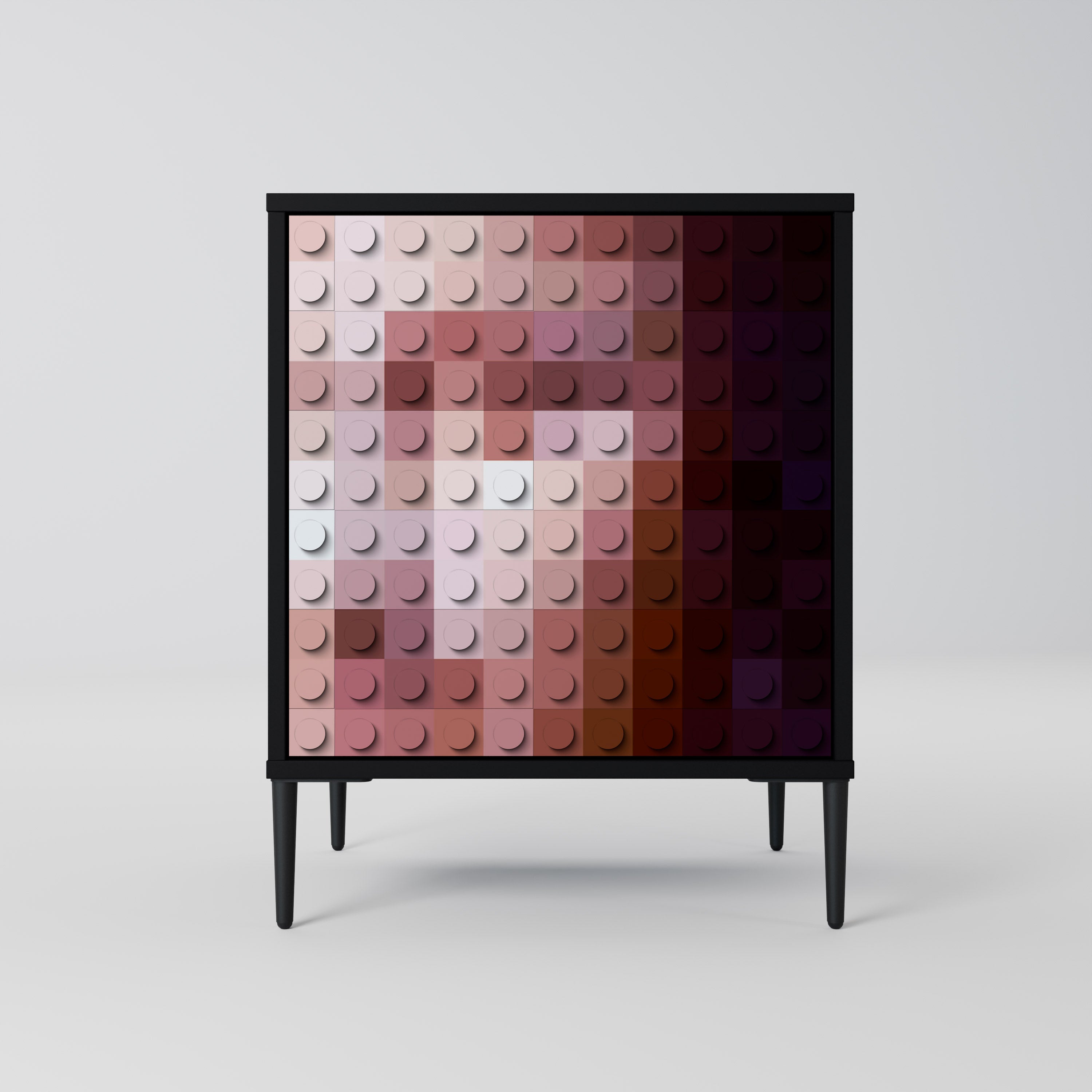 CONSTRUCTIVE ART Sideboard mit 1 Tür in Schwarz