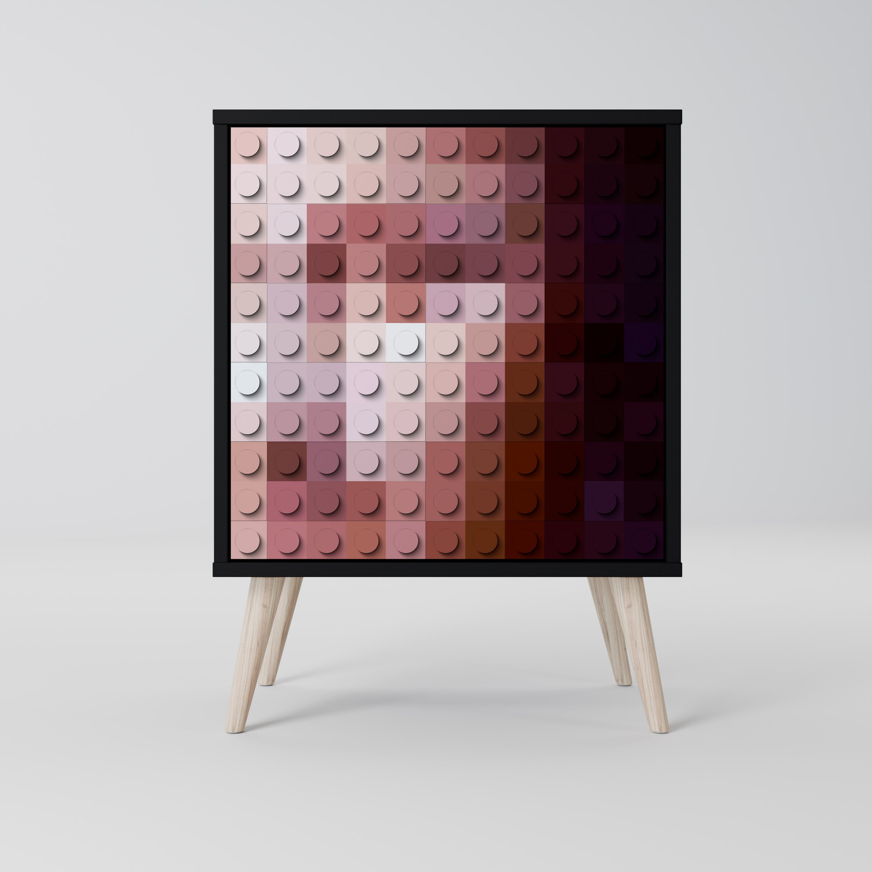 CONSTRUCTIVE ART Sideboard mit 1 Tür in Schwarz