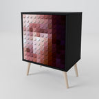 CONSTRUCTIVE ART Sideboard mit 1 Tür in Schwarz