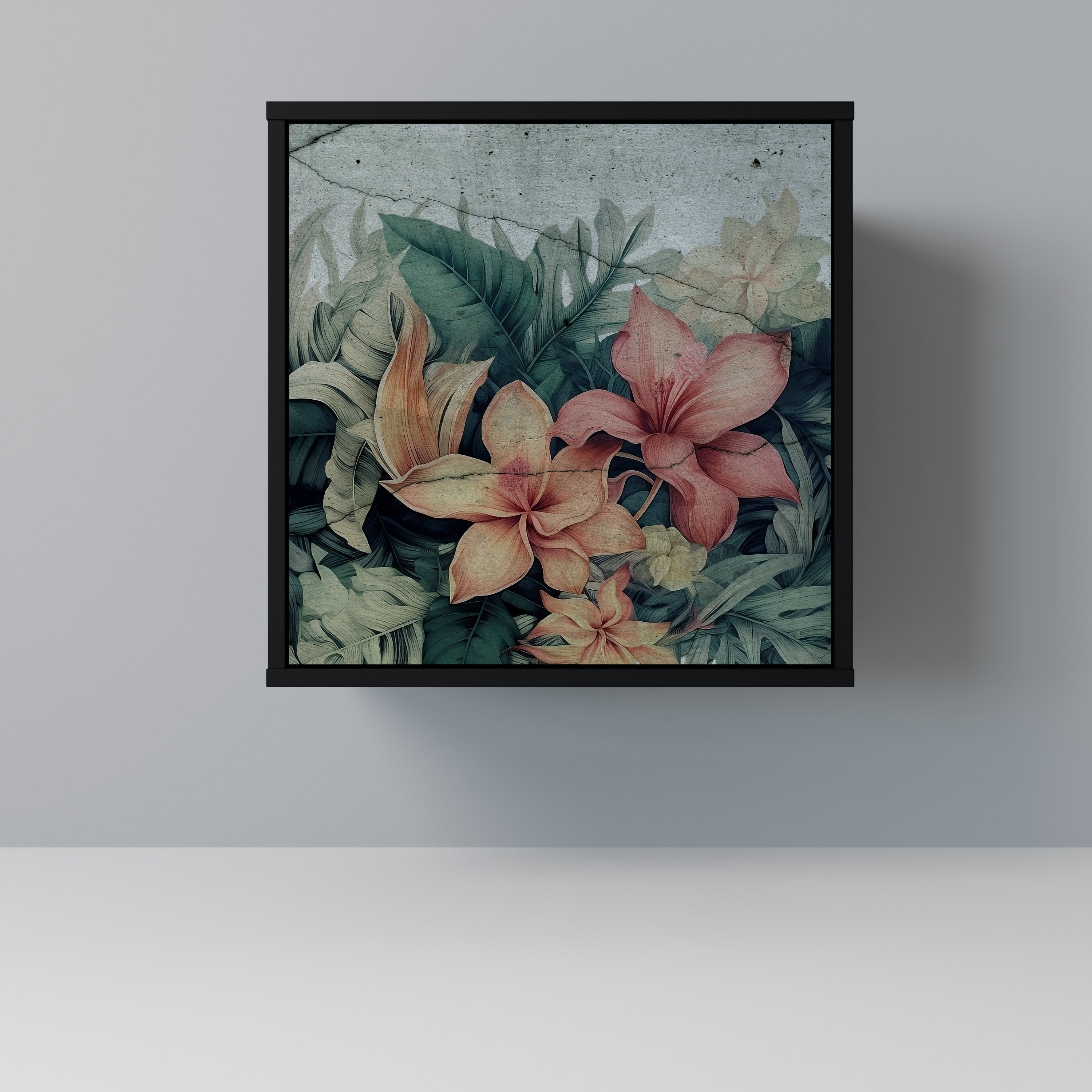 HEAVENLY BLOOM Sideboard mit 1 Tür in Schwarz