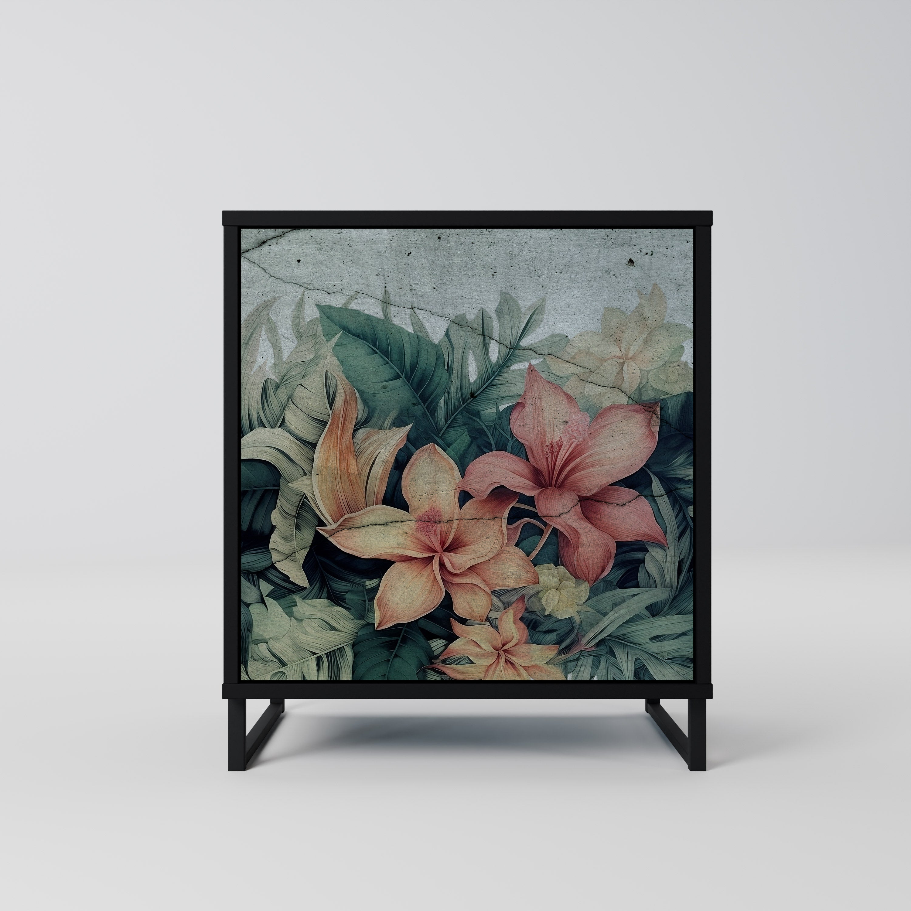 HEAVENLY BLOOM Sideboard mit 1 Tür in Schwarz