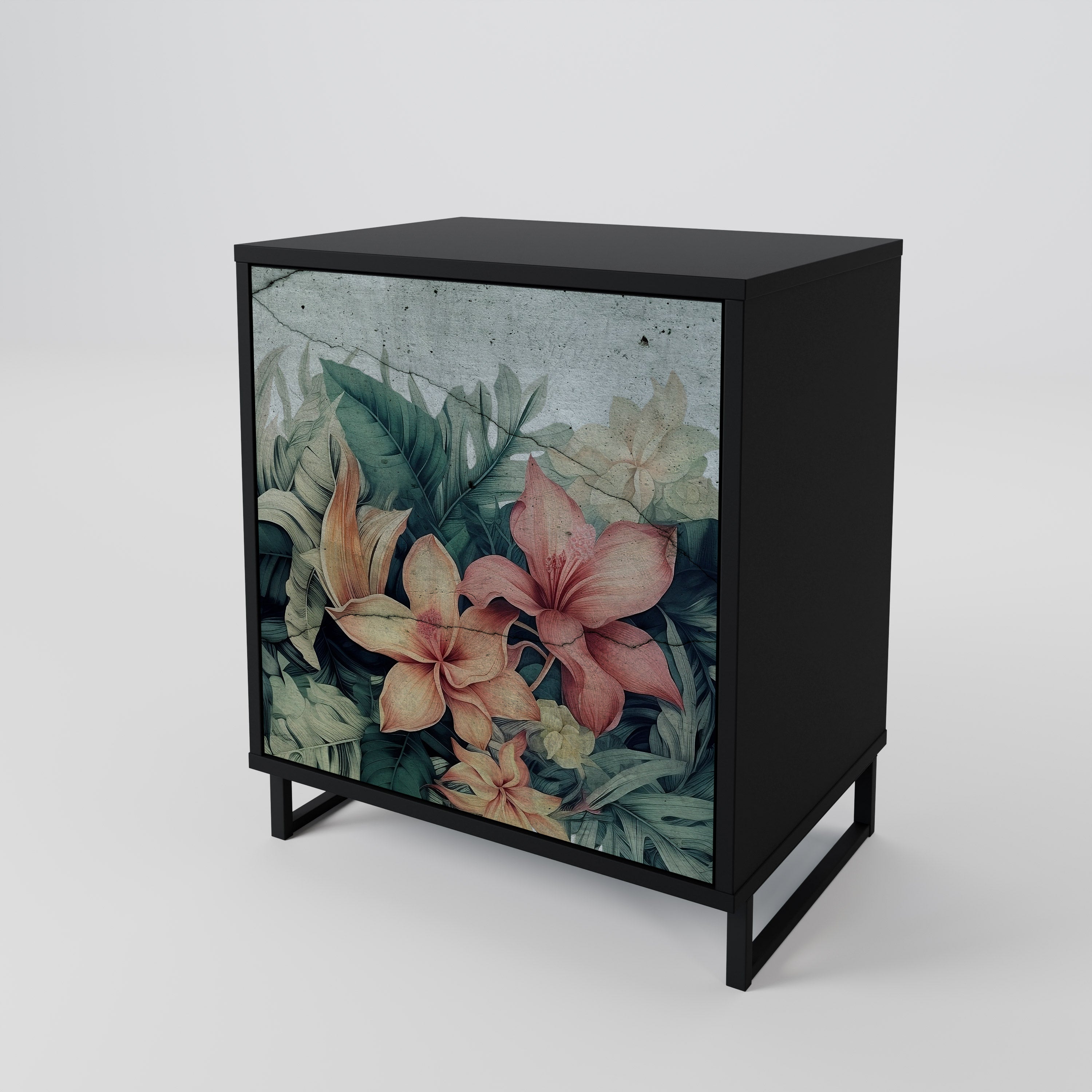 HEAVENLY BLOOM Sideboard mit 1 Tür in Schwarz