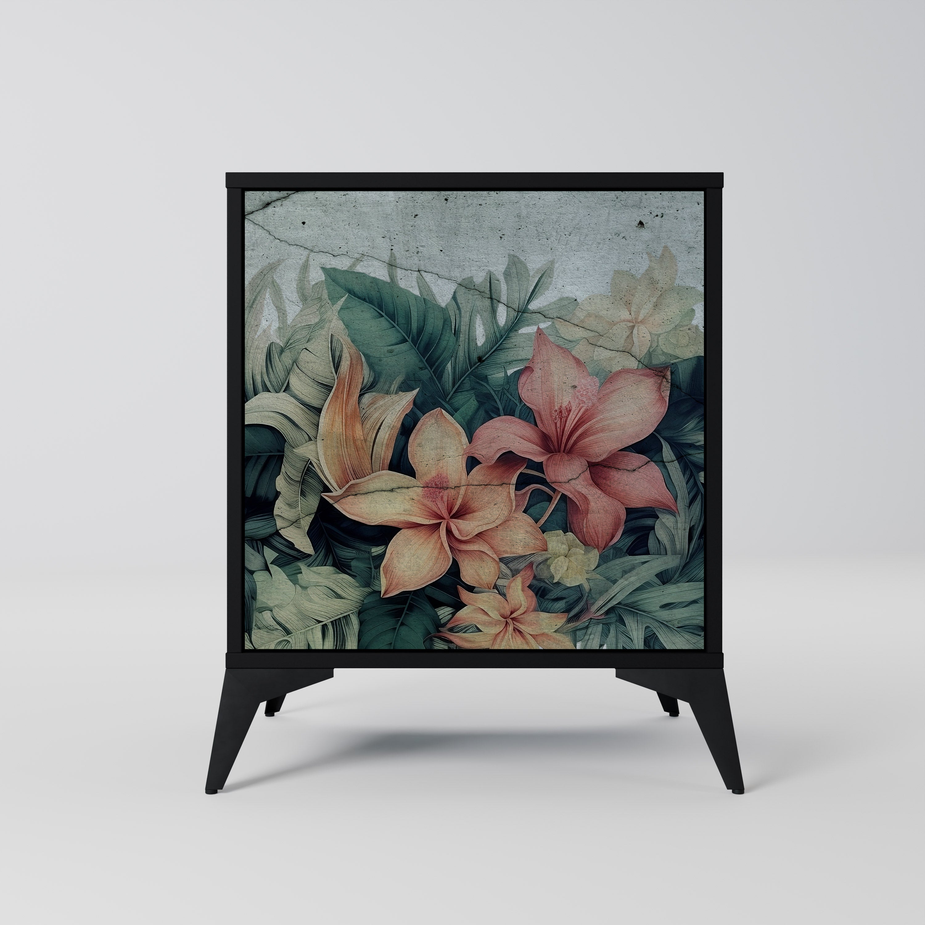 HEAVENLY BLOOM Sideboard mit 1 Tür in Schwarz