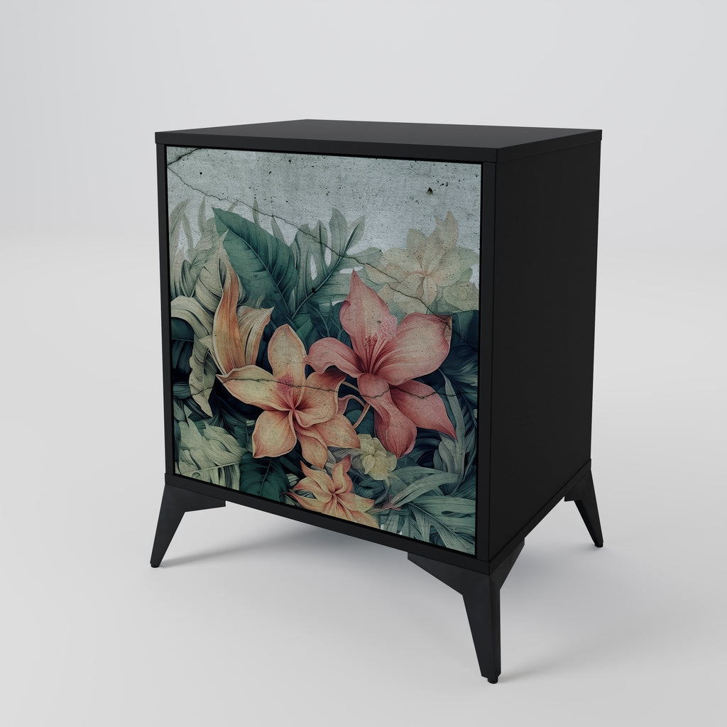 HEAVENLY BLOOM Sideboard mit 1 Tür in Schwarz