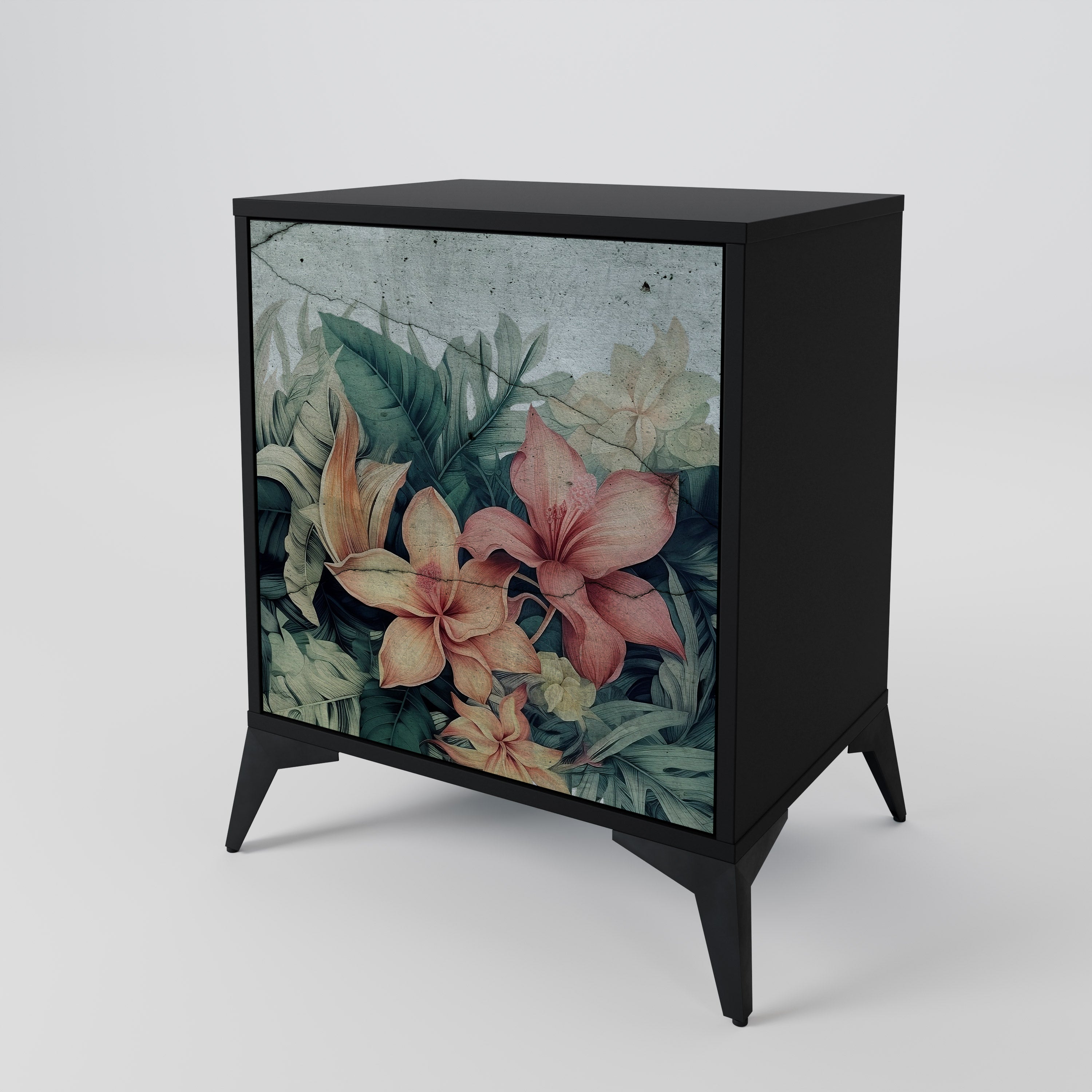 HEAVENLY BLOOM Sideboard mit 1 Tür in Schwarz