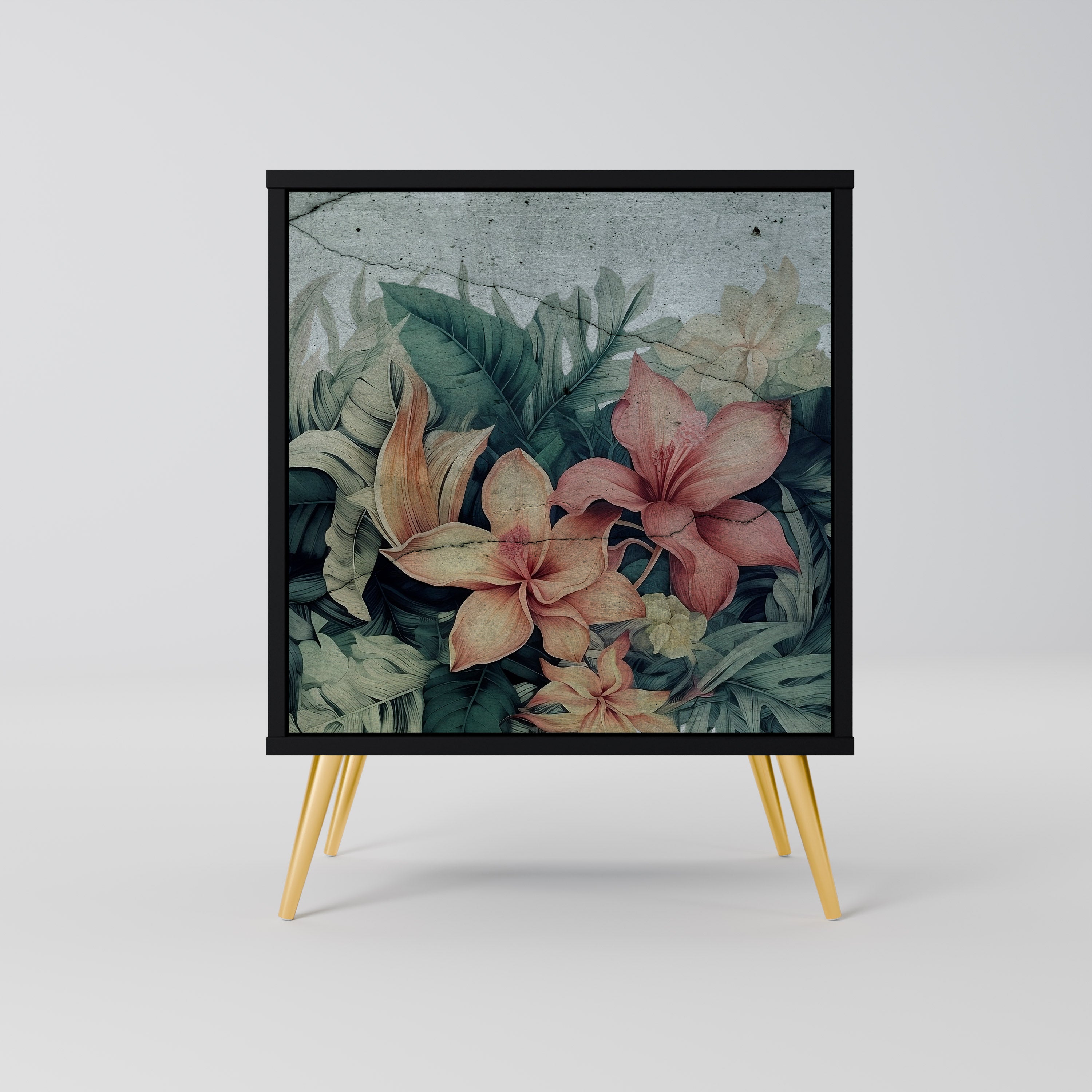 HEAVENLY BLOOM Sideboard mit 1 Tür in Schwarz