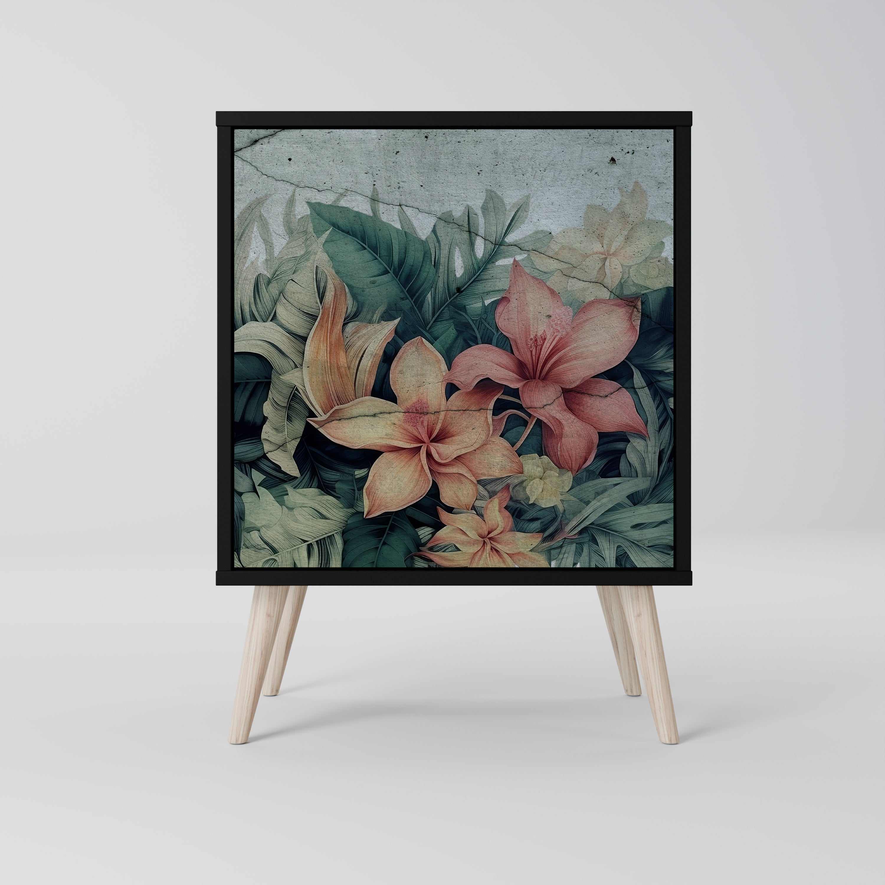 HEAVENLY BLOOM Sideboard mit 1 Tür in Schwarz